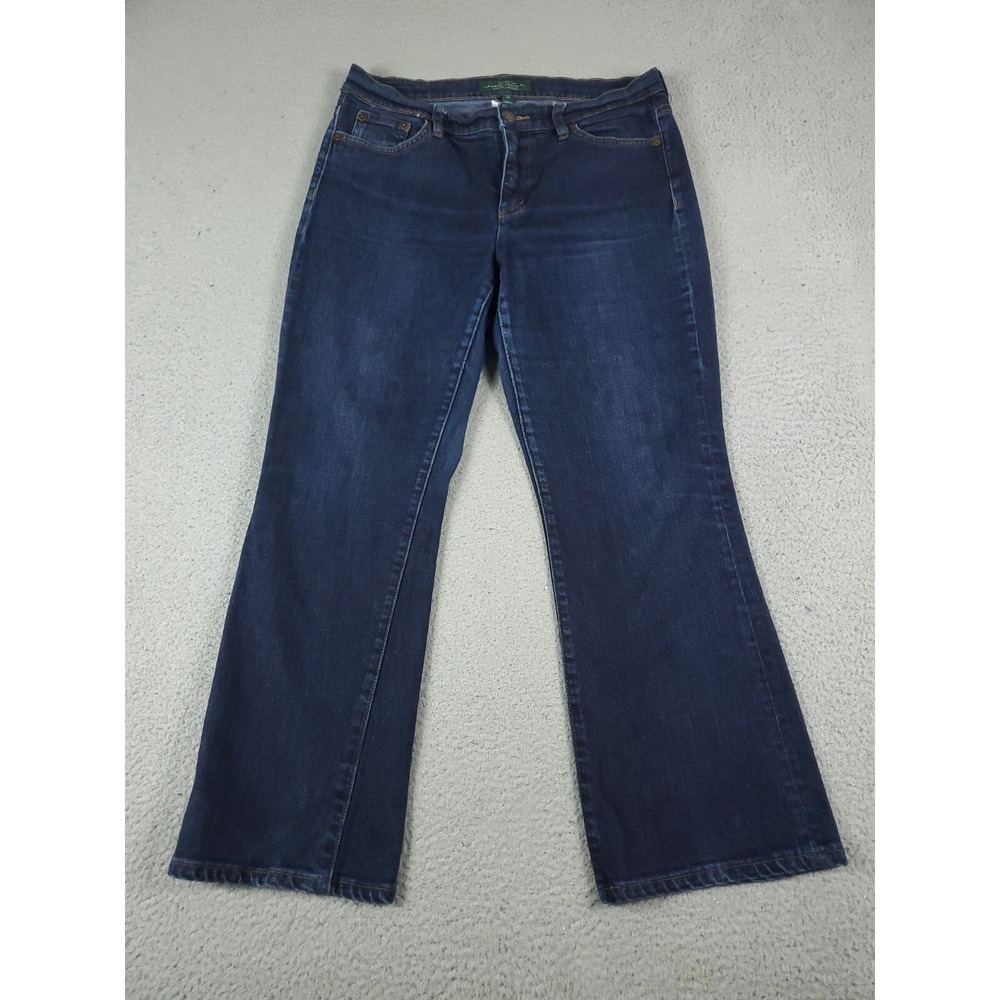 Lauren Ralph Lauren Jeans Womens Size 10 Blue Denim Pants Ladies - Picture 1 of 8